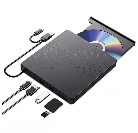 Lettore Ottico Portatile For Unità Blu-ray Esterna 5 In 1, Lettore DVD E Masterizzatore CD For PC Portatile