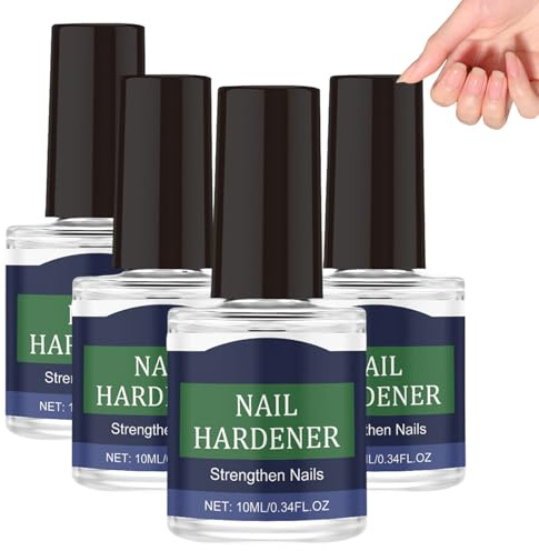 Nagelhärter Mit Hyaluronsäure, Pflege Mit Hyaluronsäure, Nagelhärter, Vitamine & Mineralien, Pflegende Lösung Für Geschädigte Nägel (4 Stück)