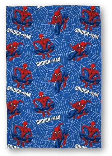 Disney Spiderman Offiziell lizenzierte Kuscheldecke | Superweich, Design „Adventure“ | Warme, superweiche Fleece-Decke | Perfekt für Zuhause, Schlafzimmer, Übernachtungen & Camping | 100 × 150 cm