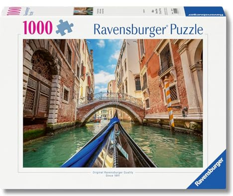 Ravensburger - Canale di Venezia 1000 Teile | Puzzle für Erwachsene | Größe 50 x 70 | Ravensburger Puzzle 1000 Teile Foto | Geschenkideen