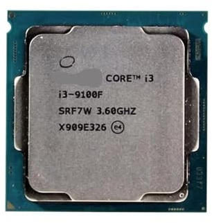 Usato Core i3 9100F 3.6GHz SRF7W/SRF6N Quad-Core Quad-Thread CPU 65W 6M Processore LGA 1151