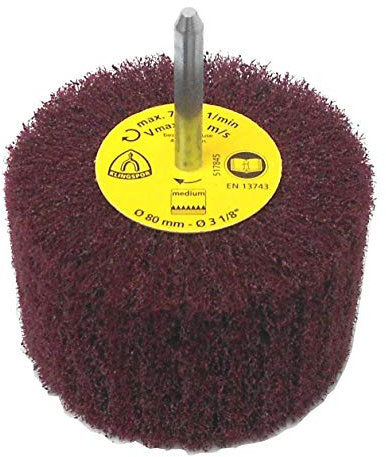 Klingspor NFS 600 Fächerschleifer/Lamellenschleifer | 80 x 50 mm (Schaftdurchmesser: 6 mm) | 1 Stück | Körnung: coarse (P80) / grob