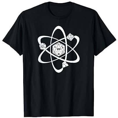 RPG game Atom Würfel Dice Pen and Paper Tabletop Brettspiel T-Shirt