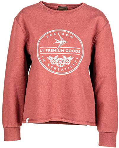 NITRO Erwachsene Crew Neck Bristol Crew'20, Oxblood Melange, L, 1201-874083