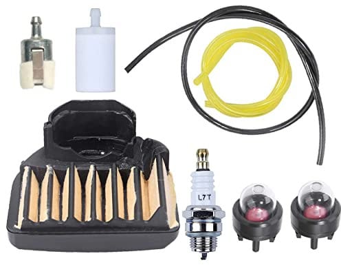 Hippotech Air Filter and Fuel line with Primer Bulbs for Husqvarna 455 455E 460 455 460 Rancher Chainsaw