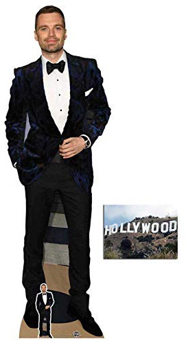 BundleZ-4-FanZ Sebastian Stan Lifesize Pappaufsteller / Standup Fan Pack, 184 cm x 59 cm, inklusive Mini-Ausschnitt und 8 x 10 Foto