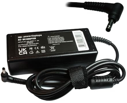 Power4Laptops Adattatore Alimentatore per Portatile Caricabatterie Compatibile con Viglen Ultrabook 360