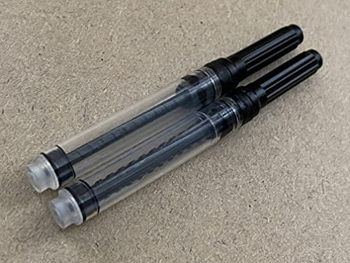 2 PCS Jinhao Fountain Pen Ink Converter, International Standard Bore Diameter 2.6mm, Fits Jinhao, Baoer, Fuliwen, Duke and 95% Chinese Pen...(2 PACK - NARROW SLIMLINE TYPE)