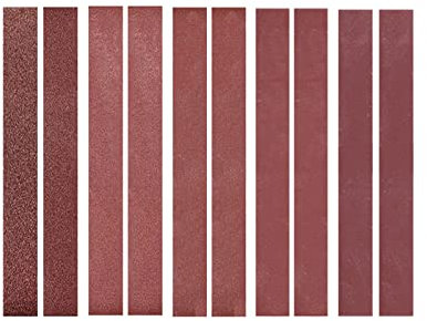 Sunydog 10x300mm 10er Pack Schleifbänder (je 2 mit 120 240 400 800 1000 Körnungen) Aluminiumoxid-Schleifband Schleifpapier Schleifpapier für Bandschleifer