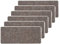 Astra Fußmatte innen beige Schmutzfangmatte rutschfest – Stufenmatten 25x60 cm 6er Set Treppenmatten wasserabweisend – Rib Line Fußabtreter