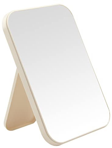 DVHOK Miroir de maquillage de bureau de 20,3 cm, miroir de princesse portable, à suspendre au mur, miroir carré double usage kaki