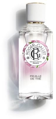 Roger&Gallet - Eau Parfumée Bienfaisante Feuille de Thé 100ml - Citron de Calabre Thé noir de Ceylan Santal - 95% d'ingrédients d'origine naturelle