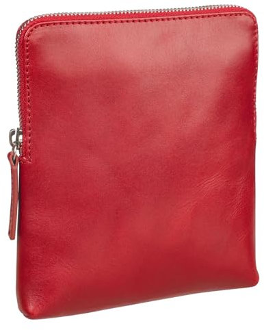 Leonhard Heyden Leder Umhängetasche Cambridge Crossbody Bag Red dunkelrot