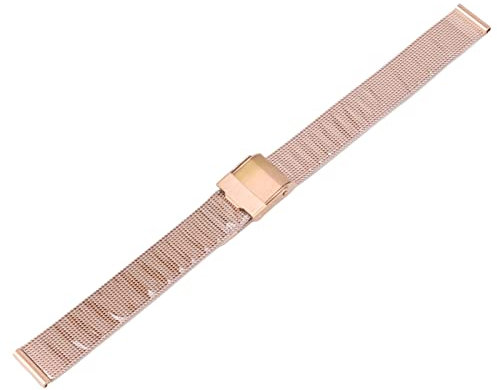 Bracelet En Acier Inoxydable, Bracelets De Montre En Maille, Accessoire De Remplacement Professionnel Bracelet Montre En Or Rose Réglable Flexible Pour Hommes Et Femmes Atelier Réparation De Montres