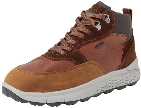 Geox Men's U Spherica 4x4 B ABX Ankle Boot, Cognac, 10 UK
