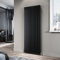 ELEGANT Black Double Panel Radiator 1800 x 680 mm Modern Flat Panel Column Designer Radiator Slim Radiator Tall Upright Central Heating Rad