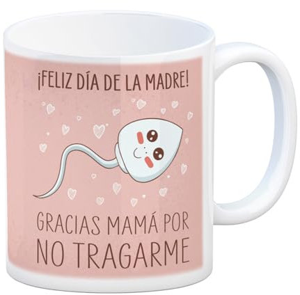 speecheese ¡Feliz Día de la Madre! Taza de café con frase Gracias mamá por no soportar.