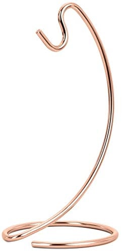 Acfthepiey Banana Holder Modern Banana Tree Stand Hook for Kitchen Countertop, 4 Hooks, Rose Gold