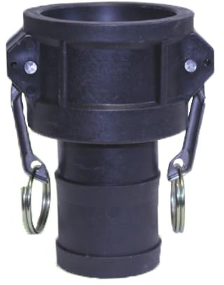SURE TEC Kamlock Kupplungen Typ C Adapter mit Schlauchtülle (Polypropylen, 3)