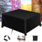ZFEBHMY Housse Salon de Jardin,420D Oxford Tissu Imperméable Bâche de Meubles d'extérieur, Anti-UV Housse de Protection Housse Meuble,pour Table et Chaise -Black|| 60x60x60cm(LxWxH)