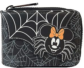 Loungefly Disney Minnie Mouse Spider Akkordeon Geldbörse, Schwarz, Einheitsgröße, Geldbörse