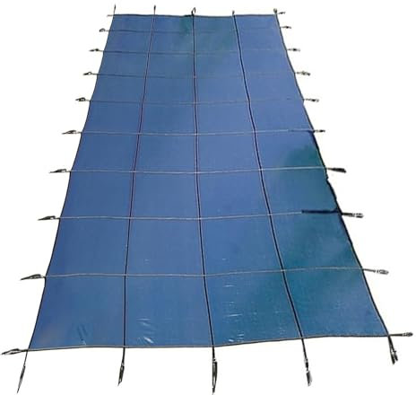 JLXJYS Pool Abdeckplane Solar Pool-Sicherheitsabdeckungen für Den Winter, Unterirdischer Pool Rechteckige Schwimmbadabdeckung, Blau Mesh, 2m/4m/6m/8m Lang (Size : 3m x 6m(10ftx19ft))