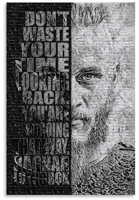 LAHTI Ragnar Lothbrok Vikings Poster, dekoratives Gemälde, Leinwand, Wandposter und Kunstdruck, modernes Familienschlafzimmer-Dekor-Poster, 20 x 30 cm