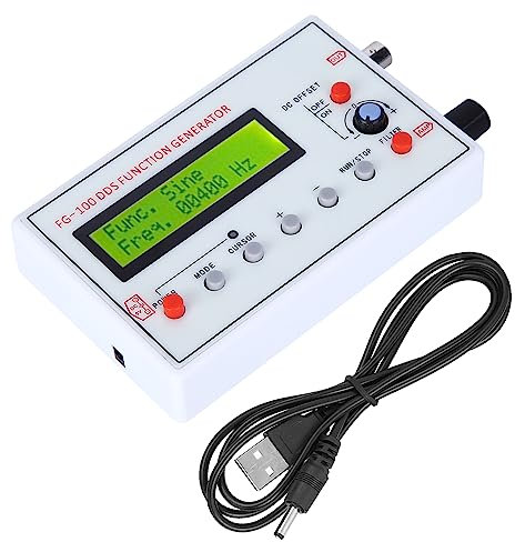 1 Hz 500 Khz DDS Funktionssignalgenerator, DC3,5–10 V Zählersignalquellen Generator Messgerät, Sinus/Dreieck/Quadrat/Sägezahn Wellenform Funktionsgenerator