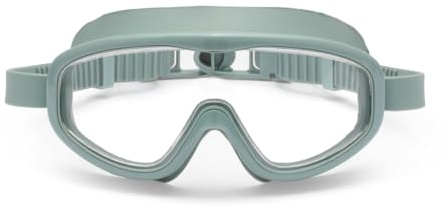 Petites Pommes Kinder Schwimmbrille 3-8 Jahre - Leichtes Silikon, Anti-Beschlag Weitwinkel Linse, Retro Design Taucherbrille, Verstellbare Riemen, Haarschonende Schnalle, Baumwollbeutel, Calile
