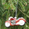 Storm's Gartenzaubereien Weihnachtskugel - Christbaumschmuck Motorrad aus Glas in Rot für die Weihnachtsdeko