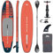 CampSup SUP Aqua Marina Atlas + DUAL-TECH Paddle SCHWARZ 366x86x15cm Aufblasbares Stand Up Paddle Board Surfboard für Einsteiger & Fortgeschrittene mit zubehör