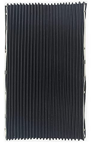Milling Machine Tool Foldable Accordion Way Cover Rubber Dust Protective Cover 40x60cm/15.75x23.62 Inches for 3# 4# Milling Machine Part Accordion Way Cover Rubber Cover Mill Tool Fit for 3#4#