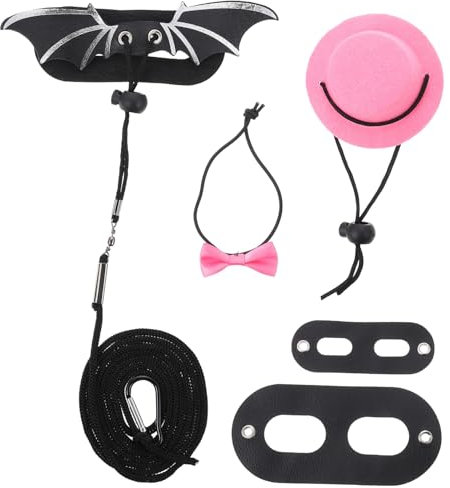 ORFOFE 1satz Einstellbares Lizard Geschirr Mit Leine Und Hut Für Reptilien Für Outdoor-aktivitäten Langlebige Stoffmaterialien Perfektes Cosplay-zubehör Für Bartagamen Und Eidechsen