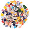 VILLFUL 200G Bunte Diy Mosaikfliesen Keramische Mosaiksteine Unregelmäßige Mosaikpartikel für Kreative Bastelprojekte Vielfalt an Farben und Formen für Dekoration und Handwerk