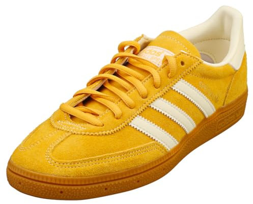 adidas Originals Spezial Handballschuhe, silberfarben/cremefarben/Beige (Wonder Silver/Off White/Gum), Gelb (Amarillo Preloved), Größe 41,5 (Damen), Größe 40 (Herren), 39 1/3 EU