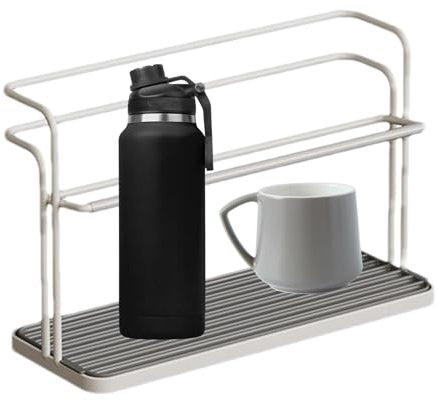 Doppelschichtiger Trockenständer Küchenhalter Glasregal Trockengestell Thekenflaschenhalter Küche Becherhalter Tisch Flaschenhalter