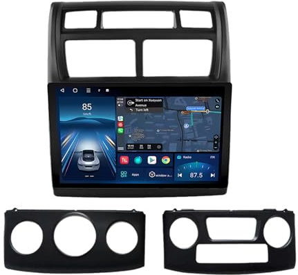 Android 14 Autoradio per KIA Sportage 2007-2012 9 Pollici Stereo Auto Radio Doppio DIN con CarPlay/Android Auto GPS USB Bluetooth WiFi FM Comandi al Volante Touchscreen(P2(2G+32G))