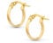 Amberta Italien 9 Karat Ohrringe Kreolen Gold für Damen | 9K Damen Ohrringe Gold 375 | Gold Creolen Damen | Creolen Echt Gold: 10 mm