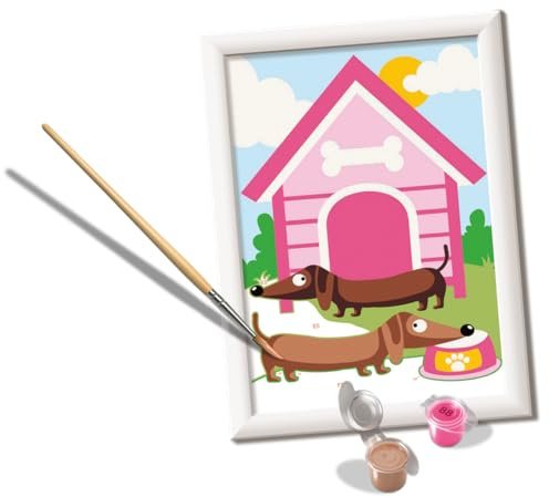 Ravensburger - Dachshund CreArt Paint by Numbers Kit | Fun & Easy DIY Art for Kids Age 7+ | Creative Gift Idea for Birthdays & Holidays