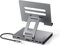 iPad Pro USB C Hub Stand, Adapter for iPad Pro M4 M2 M1 13 12.9 11 inch iPad Air Docking Station Foldable 4K 60Hz HDMI, PD Charging, SD/TF Card Reader, 3 USB 3.0, 3.5mm Audio, iPad Dock Accessories