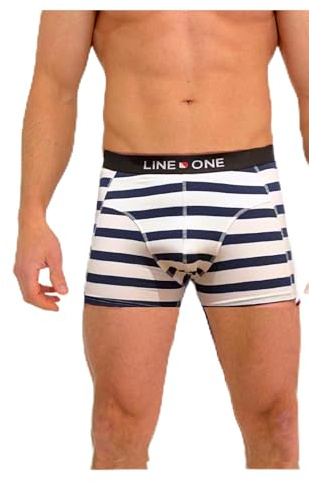 LINE ONE Boxershorts Herren Baumwolle (3/6er Pack) Unterhosen Herren, trocknergeeignet, weicher Hosenbund (Gr. S - 6XL)