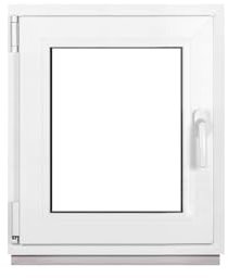 Framex Ventana de plástico blanco ancho x alto 60 x 65 cm (600 x 650 mm) 3 compartimentos (32 mm) giratorio basculante DIN izquierda – Premium – Todos los tamaños