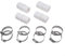 Hose Connector with 38mm Hose Clamps Adapter for Pool, Garden and Submersible Pumps (4+8)