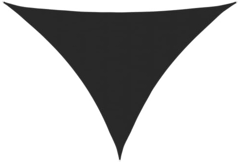 Sonnensegel, wasserdicht, dreieckig, Sonnensegel, UV-Schutz, Oxford-Stoff, 3 x 4 x 5 m, Schwarz