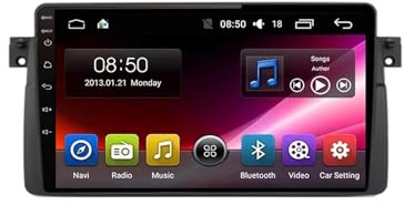Car Stereo for BMW 3-Series 3 Series E46 1998-2006 9 Inch Android 15 Multimedia-Player with Wireless Carplay Android Auto For, 8 core 6G+128G