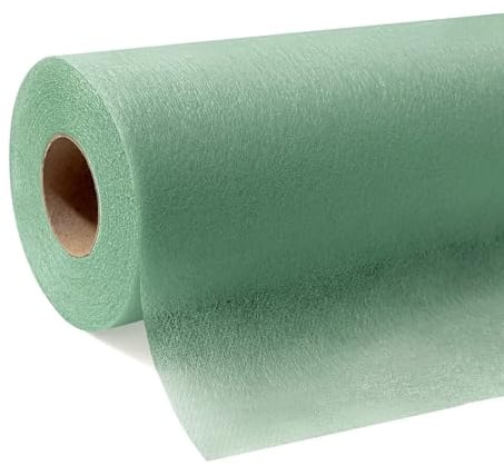 HiBeauty PRO Tischdeckenrolle Einweg, Eukalyptus Grün, 1.1x30m (50g/m²) | Einweg Vlies Stoffähnlich, ideal für Jede Party, Hochzeit, Geburtstagsfeier, Taufe, Gastronomie, Größe und Farbe nach Wahl