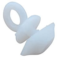 rewagi - Feststeller Weiss mit Ring, Zwischenfeststeller, Endfeststeller, Gardinenhaken, Stopper, Gardinenzubehör - 10 Stück