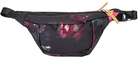 Set Gürteltasche Bauchtasche Nitro Hip Bag Hüfttasche Wimmerl Sport Festival Tasche Fastpack Fahrradtasche + Schlüsseletui (Black Rose (Schwarz))