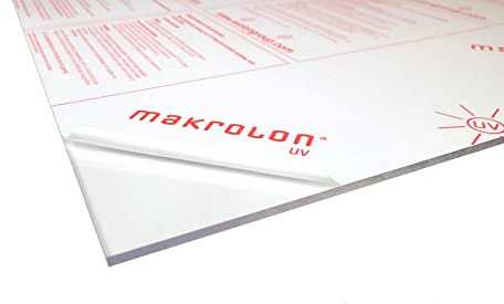 Polycarbonat Platte UV transparent Exolon/Makrolon UV (8,0 mm, 750 x 680 mm)