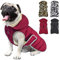 Etechydra Winter Hundejacke with Abnehmbarem Hut, Hundemantel Wasserdicht Reflektierend Hund Mantel Warme Hoodie Fleece Welpenmantel, Jacken für Kleine Mittlerer Große Hunde, Rot, M